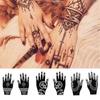 Mehndi Indian Style Makeup DIY Body Art Tattoo Stencils Temporary Hand Decal Henna Template Sticker