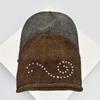 New Men Women American Retro Rivet Stars Knitted Hats Personal Warm Niche Fashion Street Beanies Hip-hop Versatile Loose Casual