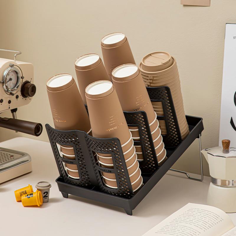 Съемный многофункциональный держатель для бумажных стаканчиков, стойка для хранения кофейных чашек, подставка для чашек