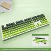 Xiaomi New 133 Keys Gradient Green Shine Through Keycaps Side Printed PBT Keycap Cherry Profile Double Shot for Mechanical Keyboards