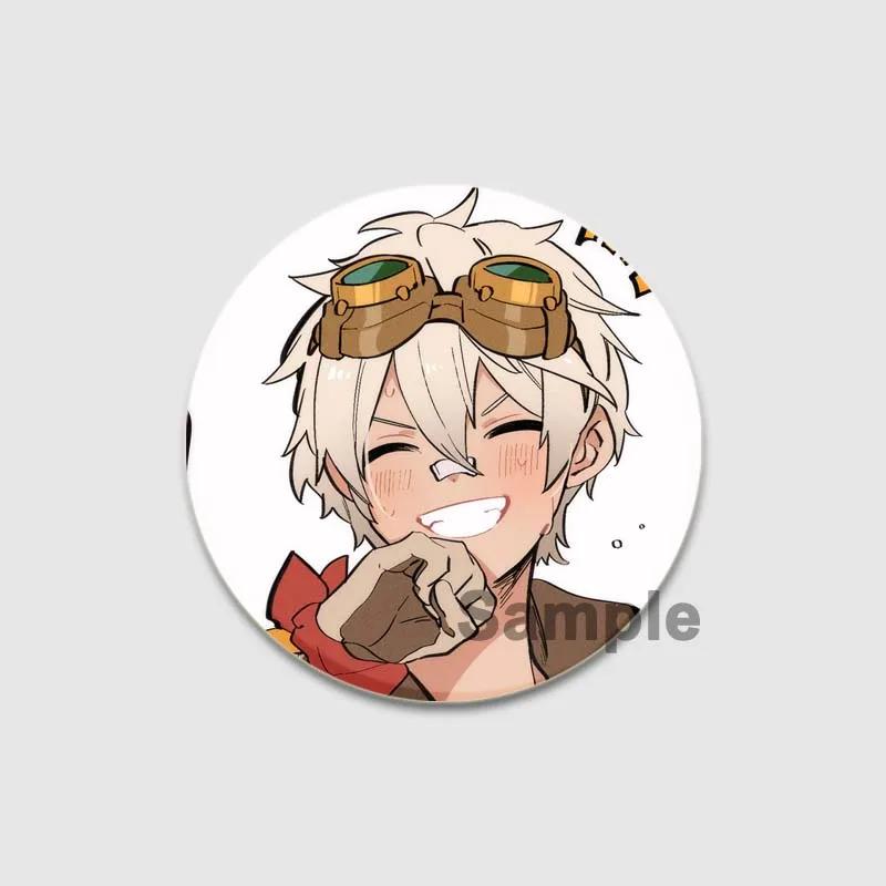 Значки Bennett 32/44/58 мм, аниме-броши ручной работы Genshin Impact, значок на лацкан игрового персонажа, креативный значок в виде мультяшной фигурки, подарочный аксессуар