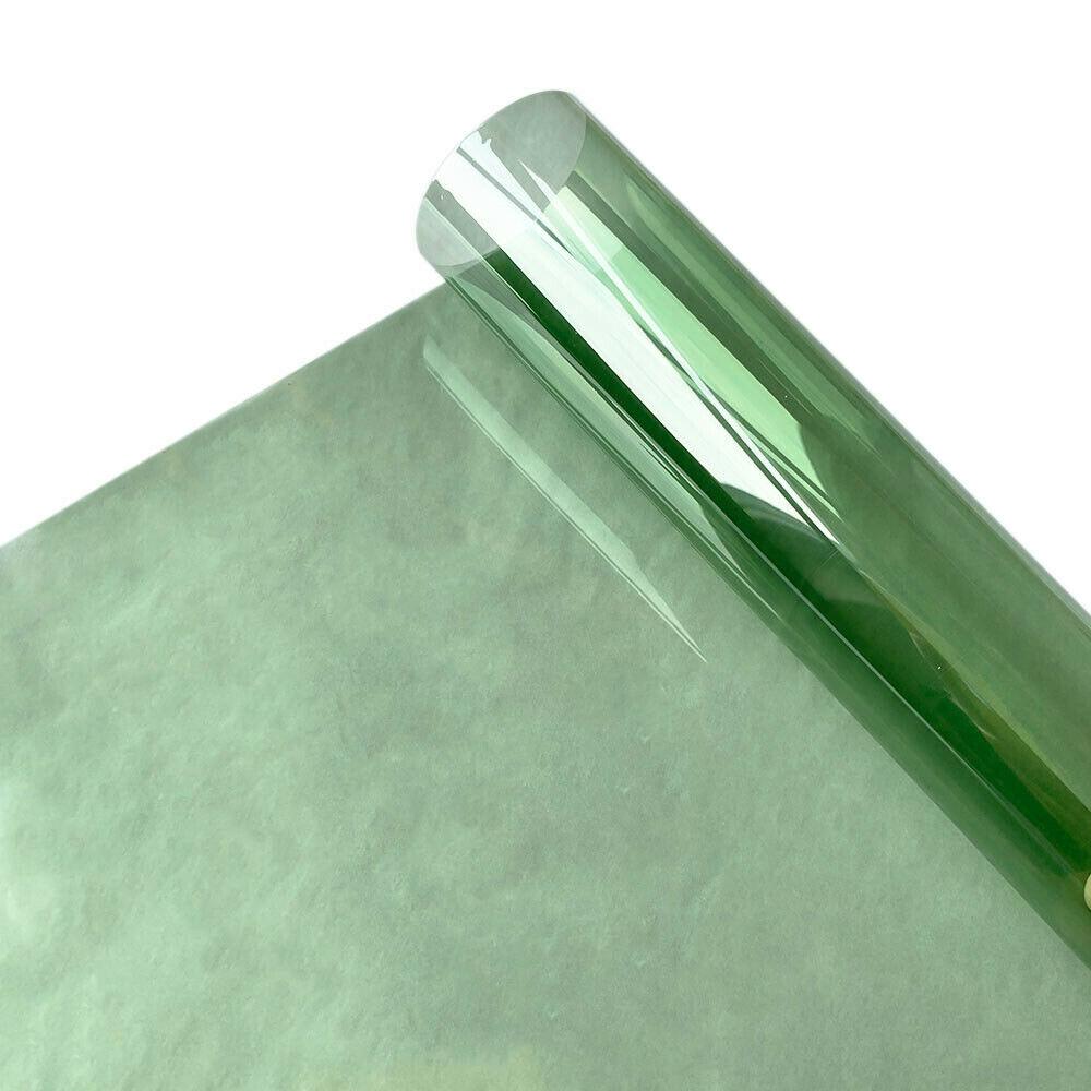 Прозрачная оконная пленка многоцветная солнечная тонировка самоклеящаяся витражная декоративная виниловая пленка рулон DIY A4 20/40*120 см