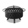 Round Multi-functional Wood Burning Fire Pit