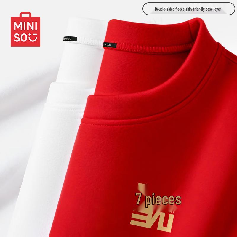 MINISO Мужская зимняя термофутболка с длинным рукавом, базовый слой