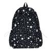 Школьный рюкзак большой вместимости с принтом звезд для девочек, рюкзак для учеников средней школы