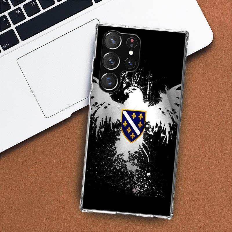 Чехол для телефона с флагом Боснии и Герцеговины для Samsung Galaxy S24 S23 S22 Ultra S21 S20 Fe S10 Plus S10E S9 S8 + Shell Coque
