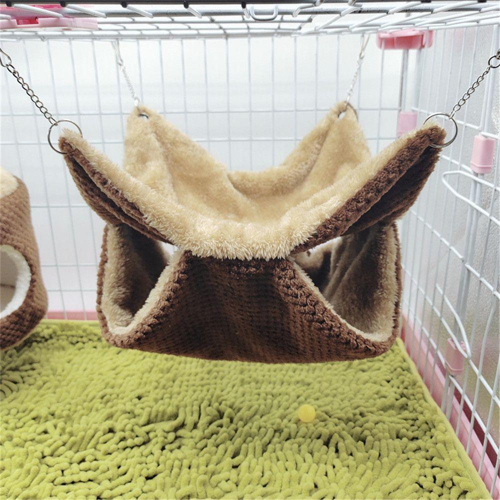 Pet Supplies Plush Hanging Hamster Cage Pet Hammock Squirrel Beds Pet Sleeping Bag