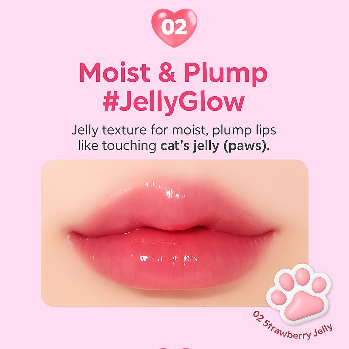 Daiso Cococaga от Forencos Nyang Jelly Glow Tint (01 Абрикосовое желе
