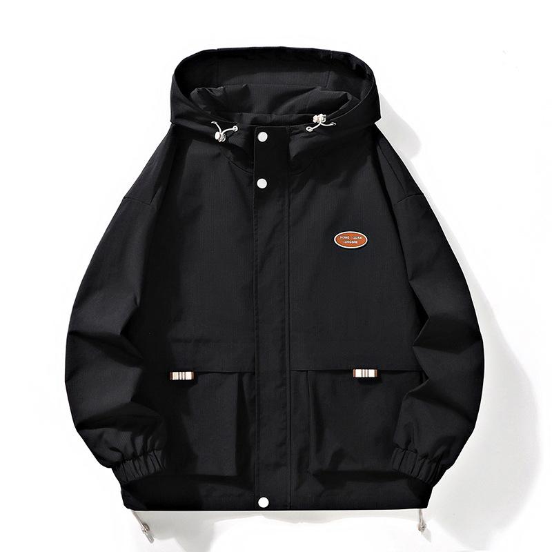 Hooded Jacket Men's New Autumn and Winter Loose and Versatile Casual Jacket