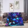 Warm BlanketBoy Girl Camping Vox Alastor Hazbin Hotels Throw Blanket  Flannel Bedspread For Couch Chair Funny Sofa Bed Cover