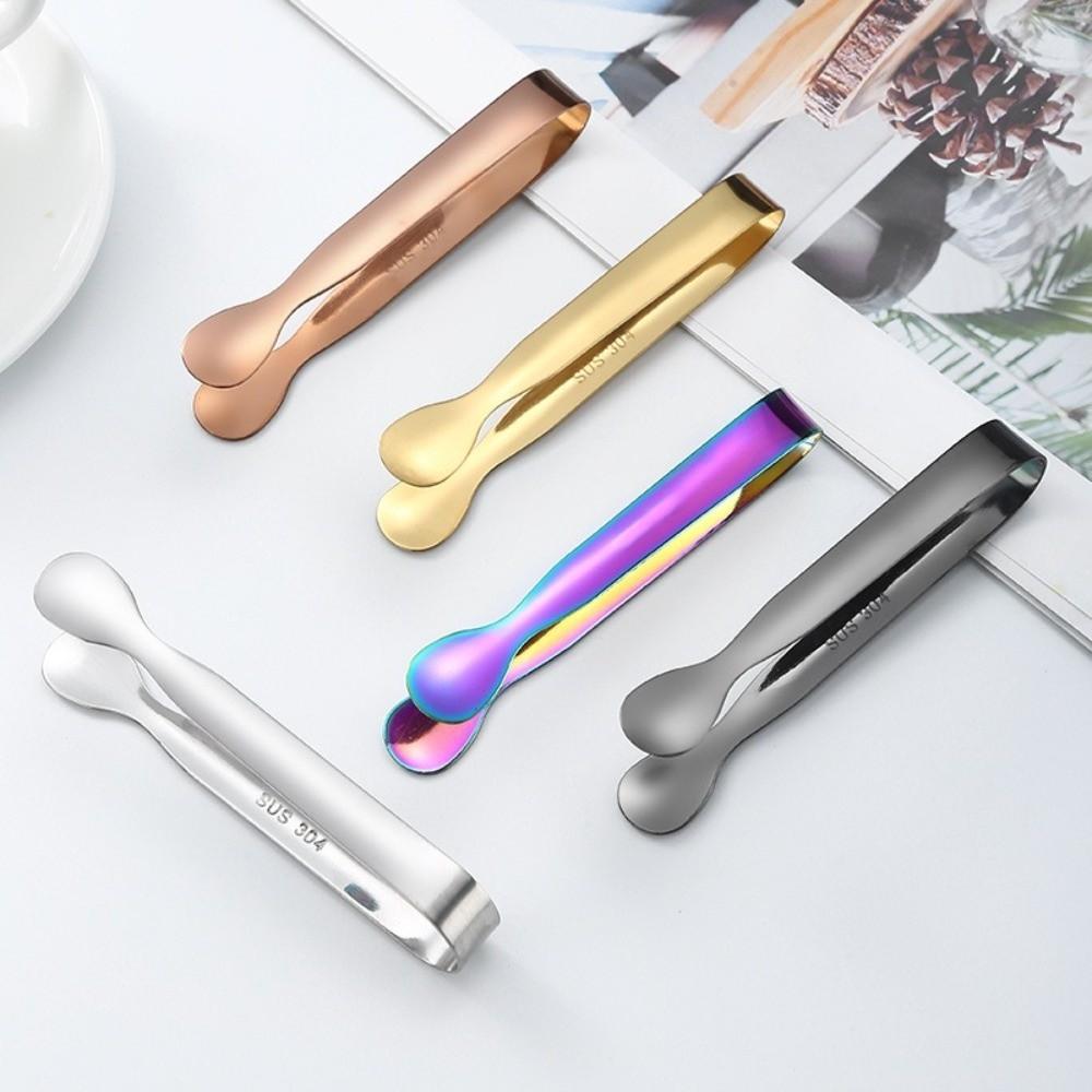 Thickened Sugar Cube Tongs Stainless Steel Ice Clamp New Snack Tongs for Bar Buffet Coffee Bar