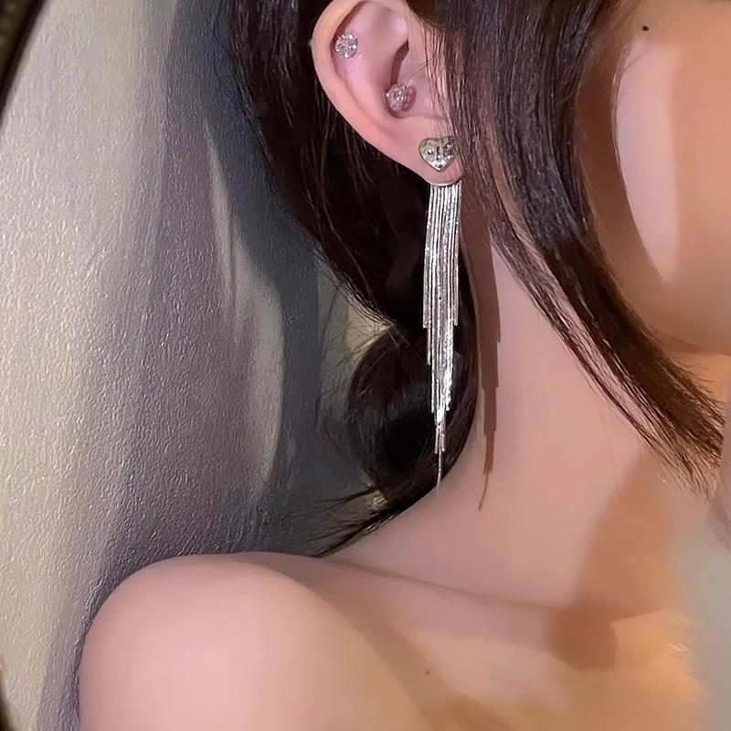 Вайб острой девчонки: 2025 Милые и Крутые Нишевые Серьги-кисточки - Шикарный и Стройнящий Длинный Дизайн