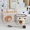 Подарок на день рождения для лучшего друга, милая керамическая кружка с капибарой, сувенир, чашка для кофе и молока для мальчика и девочки