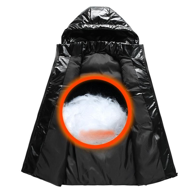 Модный жилет Мужской пуховый хлопковый жакет-лошадь Тренд Осень и Зима Плечи Большой размер Утепленный Теплый Верхняя одежда Рабочая куртка