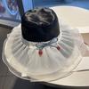 Кружевная сетчатая шляпа от солнца для женщин, летняя шикарная складная кепка-солнцезащита для сужения лица и защиты от солнца