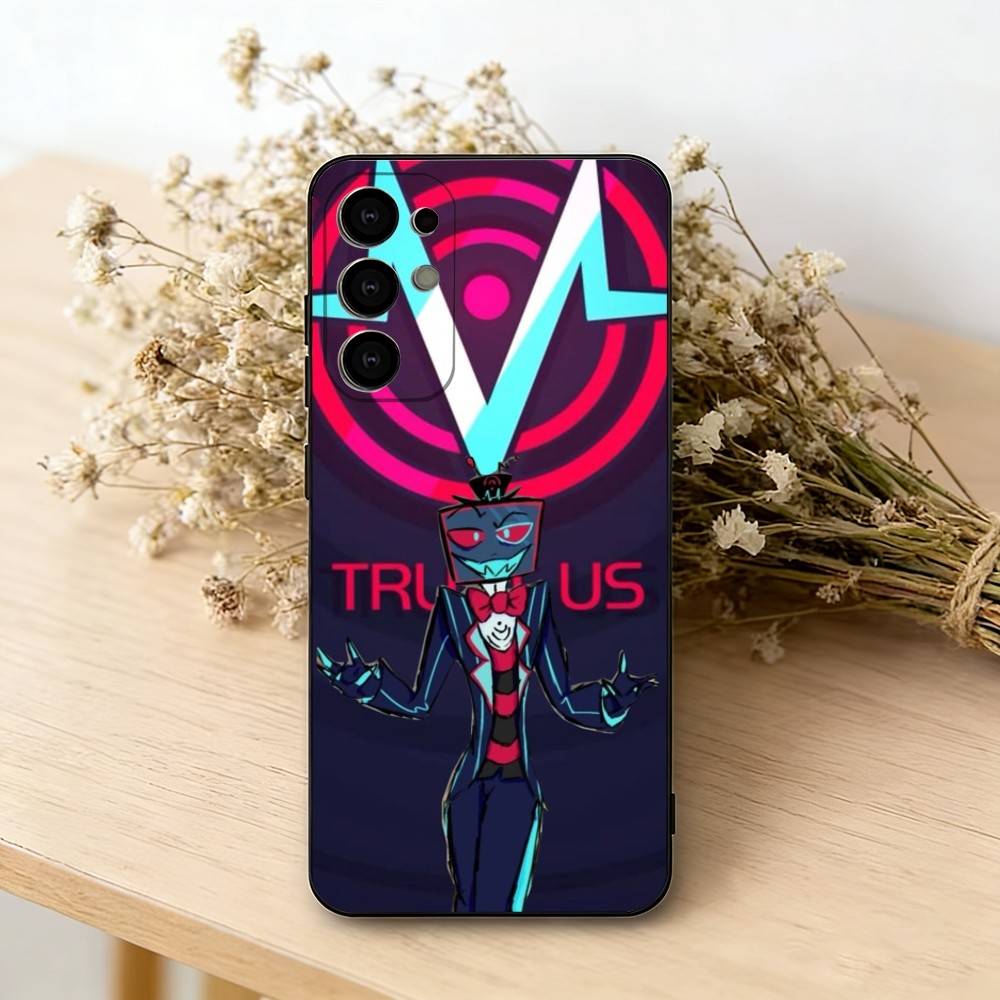 Hazbin H-Hotel V-Vox Чехол для телефона для Samsung S25,S24,S21,S22,S23,S30,Ultra,S20,Plus,Fe, Мягкий силиконовый черный чехол
