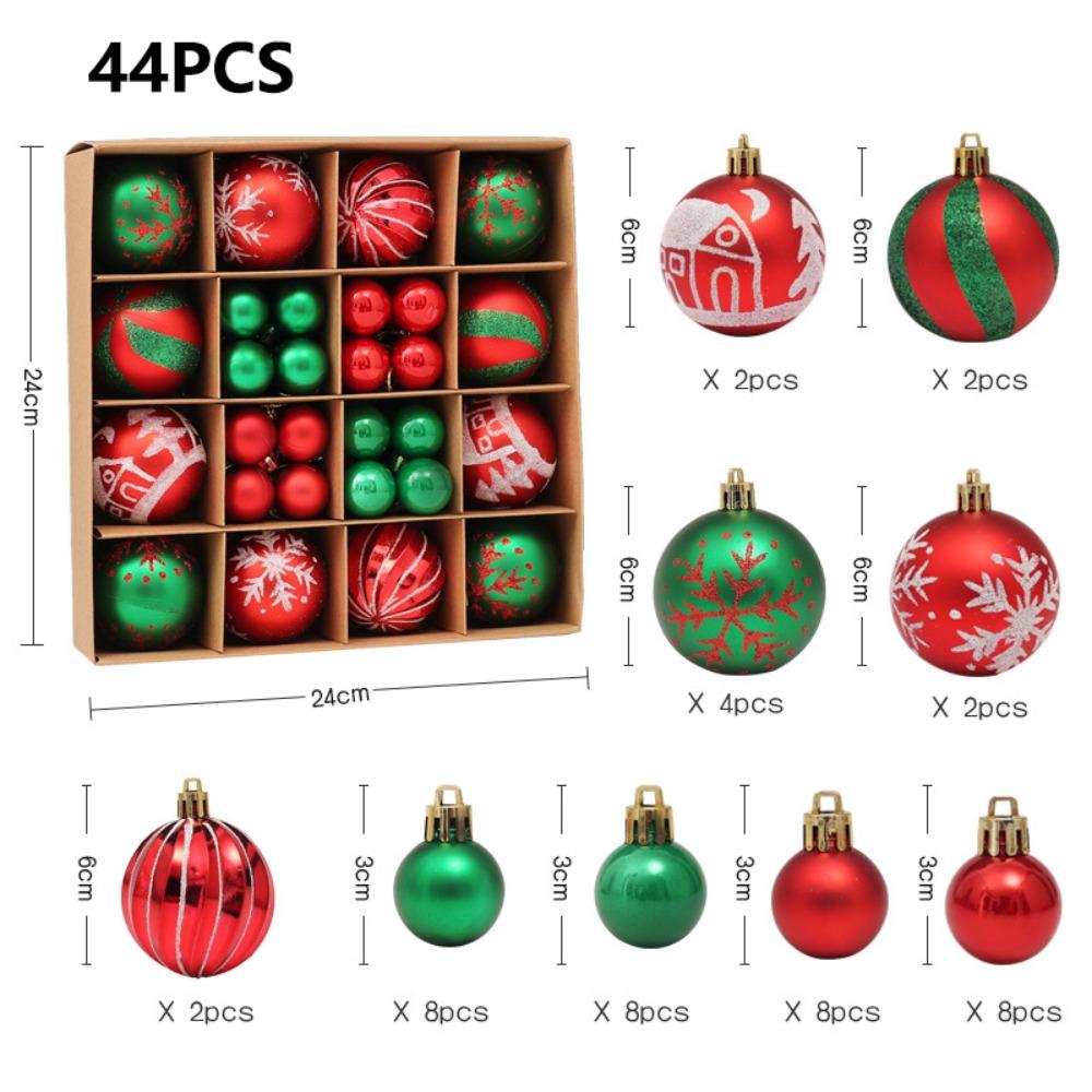 Новогоднее украшение на елку Пластиковый расписной шар Рождественские украшения Новая подвесная рождественская елка