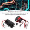 550 21t Motor 60A Waterproof Two Way Brushed ESC Kit for SCX10 1/10 Remote Control Car Upgrade Parts