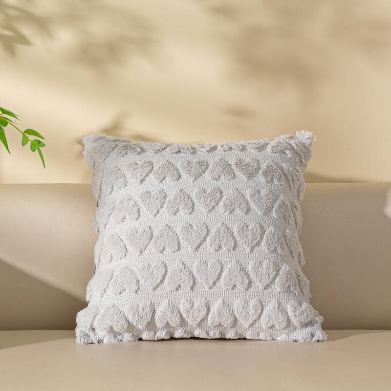 Уютная плюшевая подушка на осень и зиму - современный простой дизайн для дивана или гостиной
