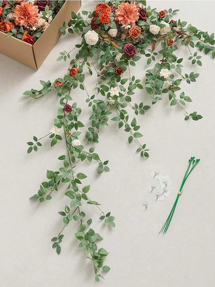 2шт искусственные цветочные зеленые композиции свадебная арка цветы с подвесными виноградными лозами гирлянда для приветственных знаков настенный декор окна дома