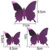 Living Room Decoration Popular PVC Butterflies Mural Decal Home Decor 3D Mirror Wall Sticker
