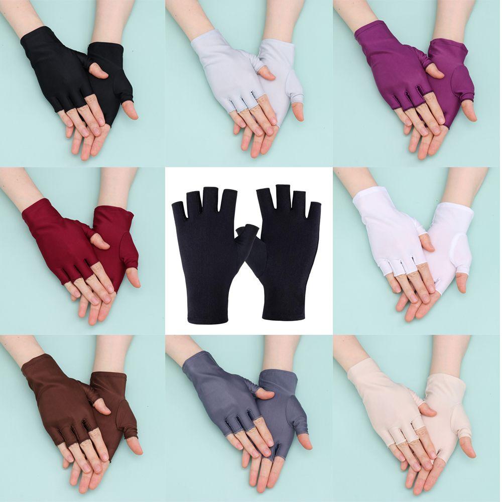 Spring Autumn Thin Short Summer Mittens Sun Protection Sports/Driving/Biking Half Finger Gloves