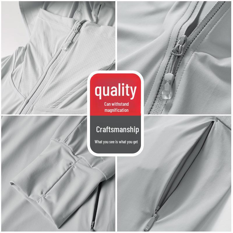 Ультратонкая куртка Ice Silk с капюшоном для пары — прохладная, дышащая, высокоэластичная защита от солнца для занятий спортом на открытом воздухе и рыбалки