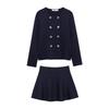 Kaslead New Arrival Women's Clothing Fashion Wind Flat Needle Double Breasted Outwear Mini Skirt 4192133 4192134
