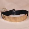 Metal Sequined Women'S Decorative Elastic Wide Belt, Waist Seal