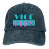 Постиранная унисекс бейсбольная кепка Vice City Trucker Snapback Кепки для папы Кепки для гольфа GTA Grand Theft Auto Game