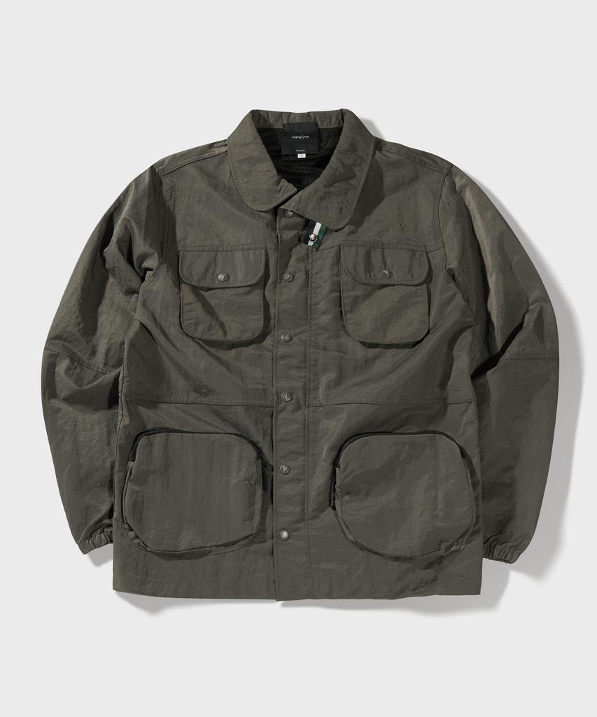 Ffeff Studio 3D Pocket Safari Jacket (Dark Khaki)