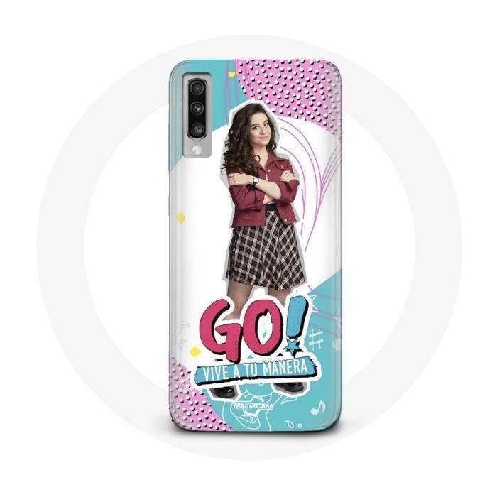 Coque pour Samsung Galaxy A70 Poursuis Tes Rêves Zoe Caletián Go! Vive a tu manera