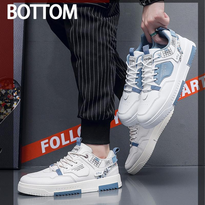 Fashion New Trendy Men Sneakers White Blue Men's Casual Shoes Quality Casuak Sneakers Male Comfort Non-slip Mens Flats Zapatillas Hombre