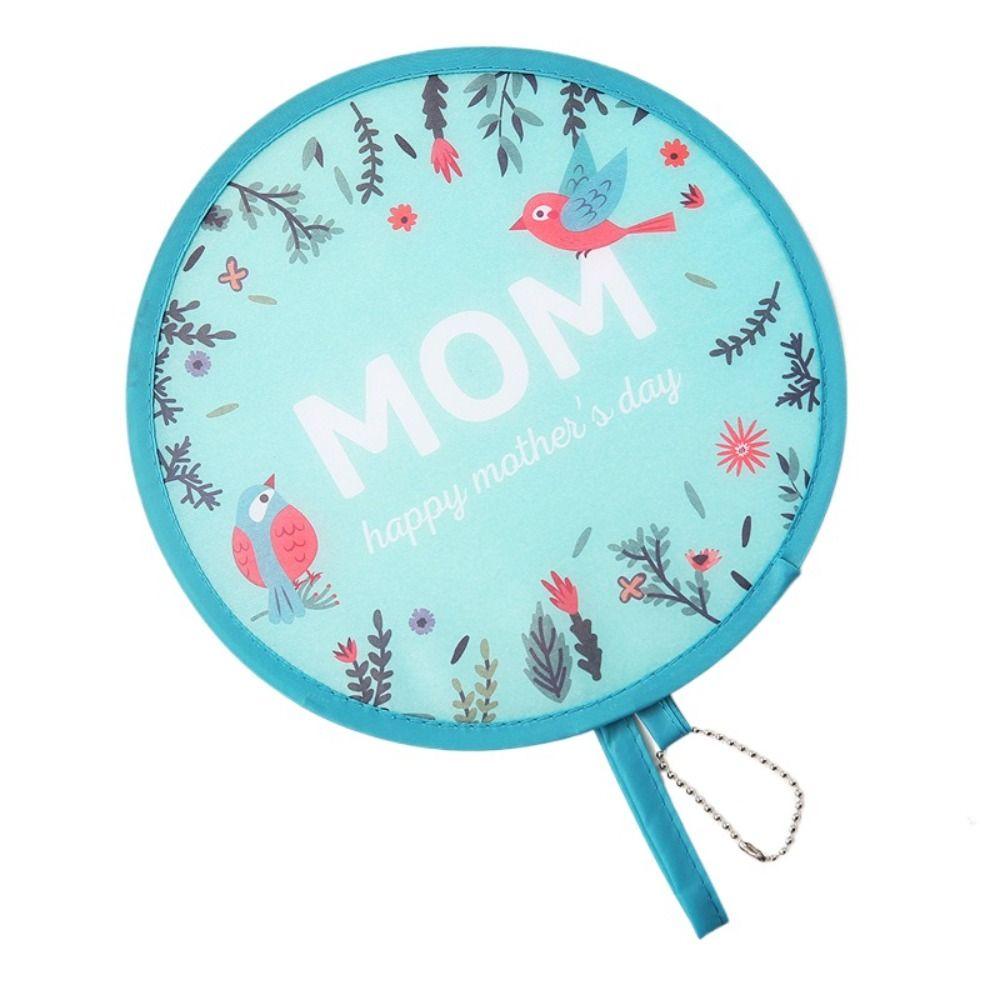 Портативный мультяшный складной веер прочный мини карманный вентилятор креативный ручной круглый веер для мужчин