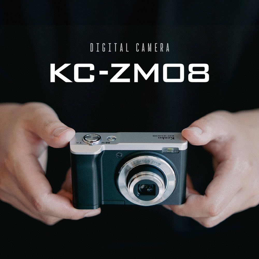 Kenko Compact Digital Camera ST 5x Optical 16MP Effective Touch Selfie Black KC-ZM08 (2-pack) - Zoom, Pixels, Panel, Sub-Camera, (446348)