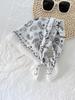 Cotton and linen cashew flower silk scarf versatile headscarf headband neck jewelry small square scarf scarf Mother's Day gift silk scarf