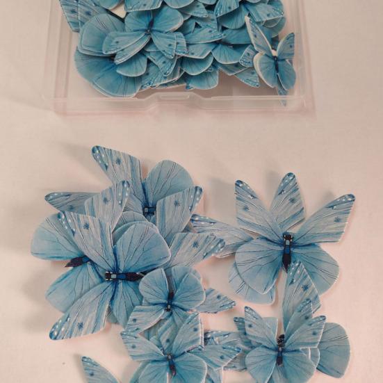 72 шт. съедобные бабочки для украшения торта вафельные бумажные бабочки для тортов кексов десертов на день рождения свадьбы вечеринки принадлежности