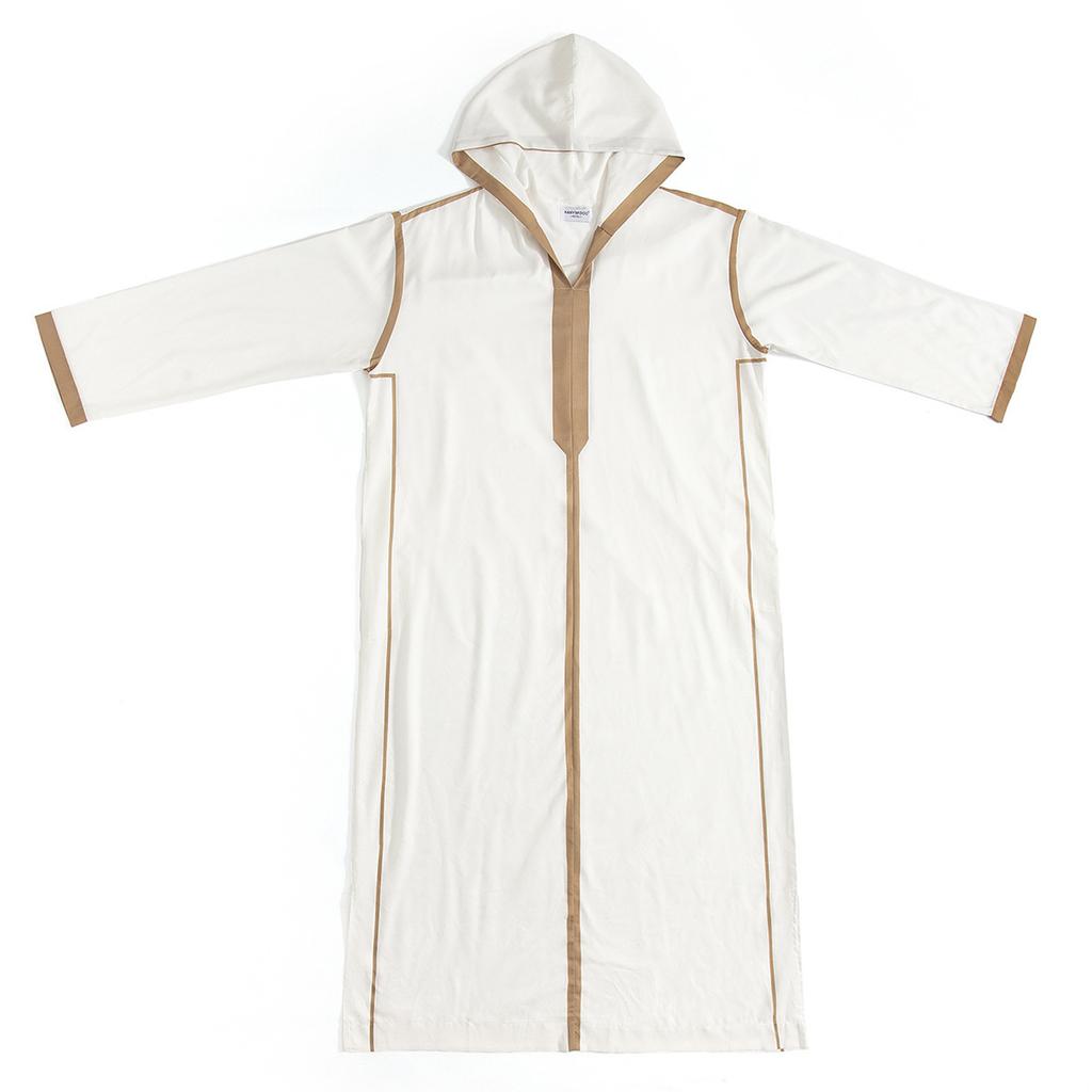 Дизайнерская весенне-летняя мужская повседневная однотонная рубашка с длинным рукавом, свободный халат с круглым вырезом