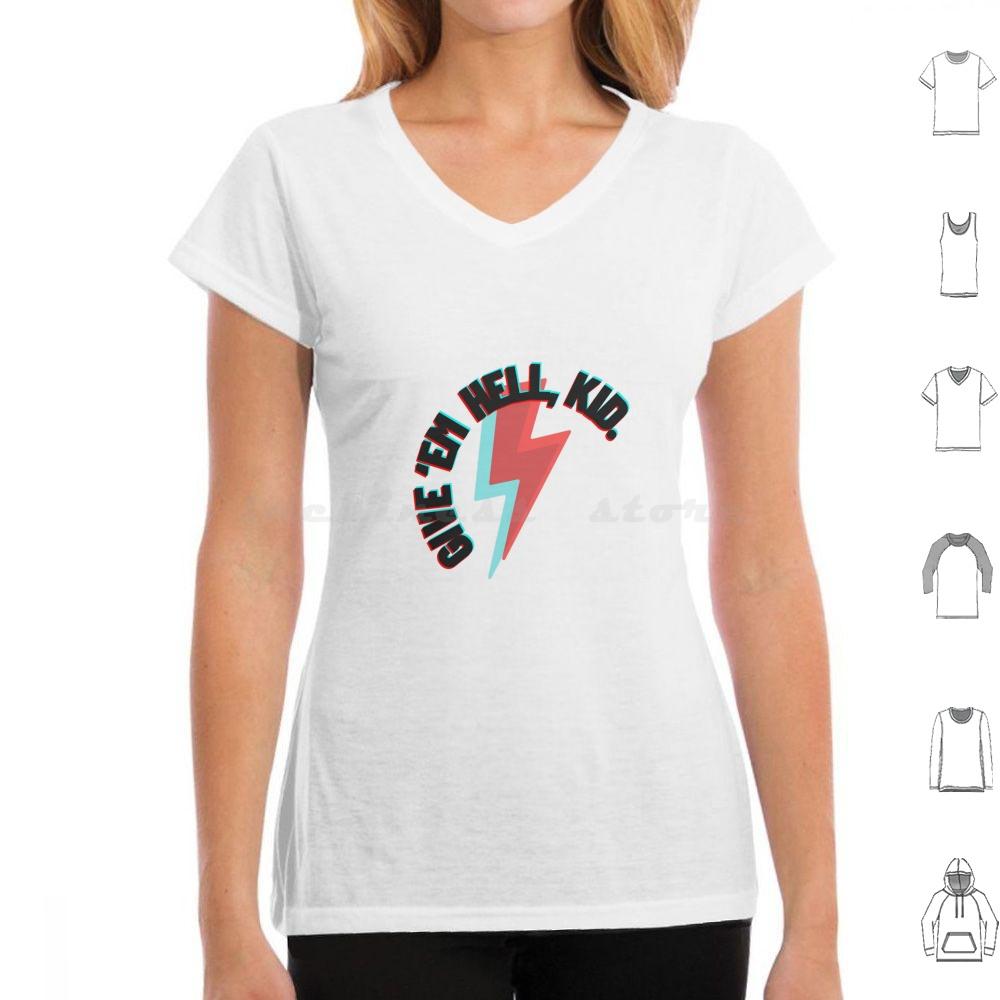Give em Hell Kid T Shirt Cotton Men Women DIY Print Mcr Gerard Way Mikey Way Ray Toro Frank Iero Three Cheers Three Cheers