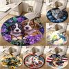 Animal 1424 Circular Rug - Office Decorative Carpet For Living Room Bedroom Door Mat Floor Rug Computer Chair Area Rug