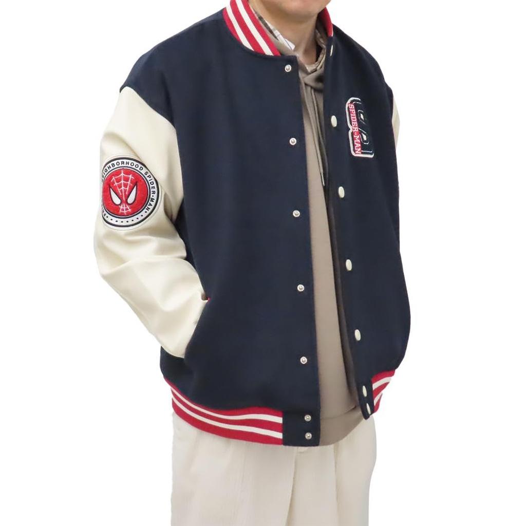 Стадионный джемпер Power Marvel Great Power 70 см, рукав 58 см, окружность 70 см [Marushin] (3L) Человек-паук/Большая длина приблизительно. Длина приблизительная. (плечо