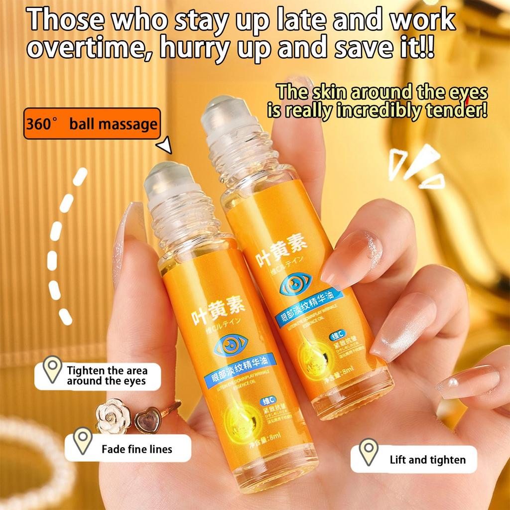 Масло-сыворотка для глаз с лютеином, масло-сыворотка для глаз, уменьшает мешки и темные круги под глазами, подходит как для мужчин, так и для женщин, 8 мл