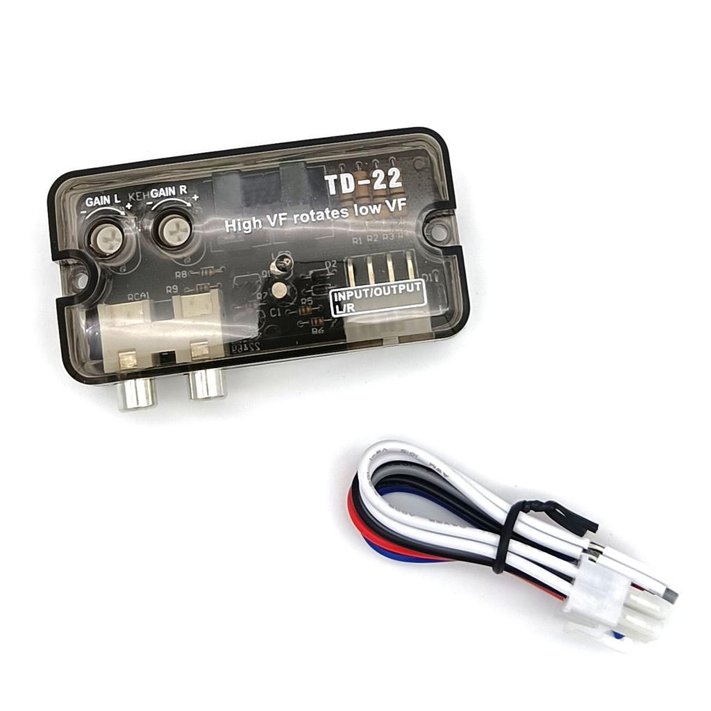 Car Audio Converter, With Delay Function Adjustable High to Low Frequency Converter Audio Amplifier 12V
