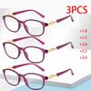 3 шт. Очки для чтения против усталости - Блокирующие синий свет HD полимерные линзы Металлические петли для мужчин и женщин