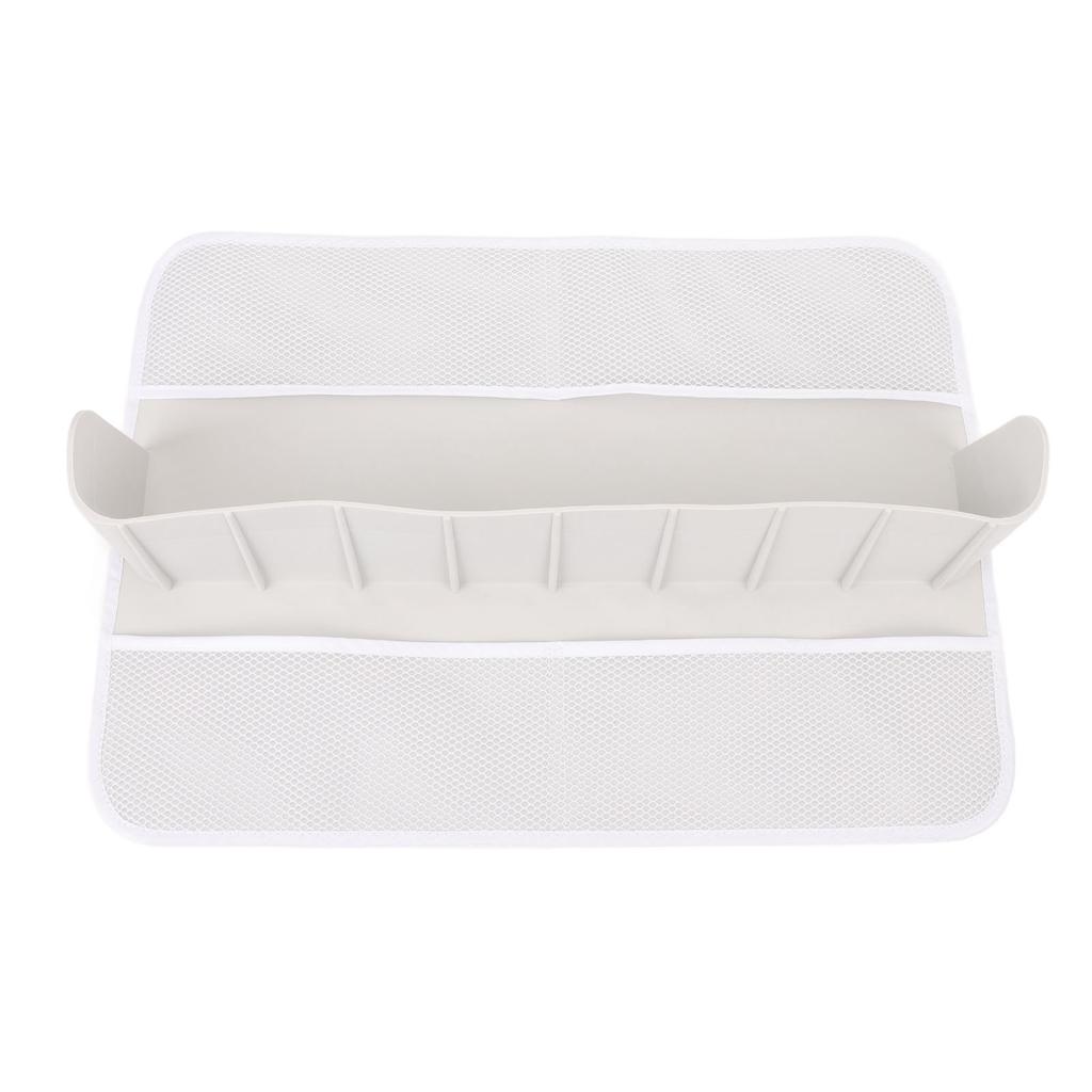 Bathtub Splash Guard with Mesh Pockets Kids Bath Tub Shelf Toy Holder Storage Fun for Toddlers