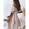 Summer Women Dresses Sexy off Shoulder Ladies Skirt Waist-Tight Skirt