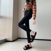 [Маленькие черные брюки брюки бога] брюки-трубы женские осенние новые с высокой талией и стройнящие девятиточечные маленькие прямые повседневные брюки