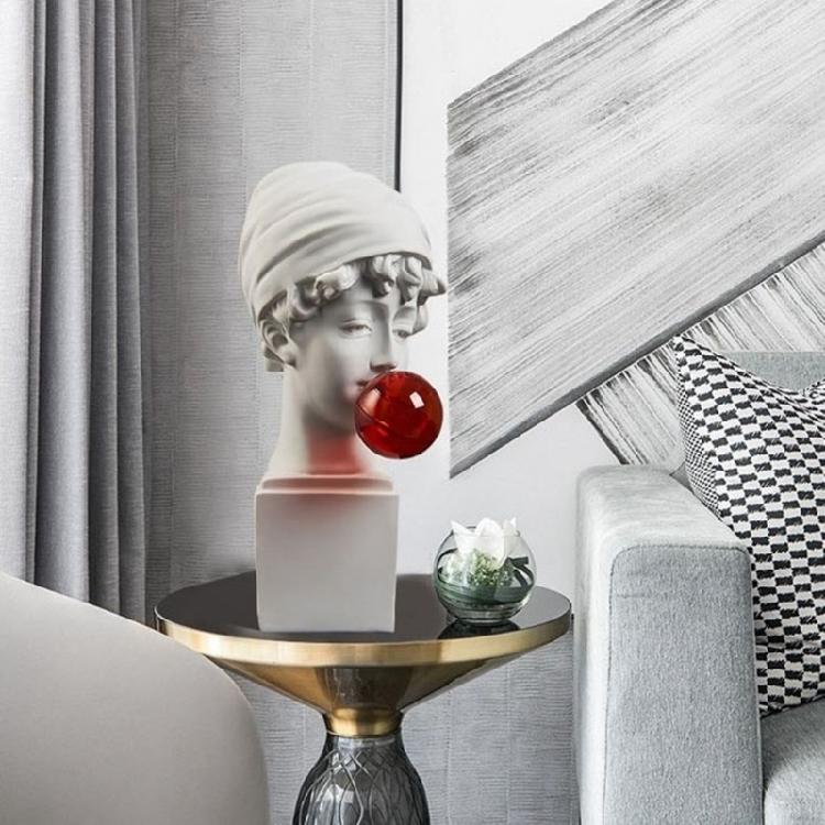 Уникальная смоляная греческая фигурка, выдувающая пузыри, Классический греческий бюст-скульптура для добавления веселья на стол и в жилое пространство