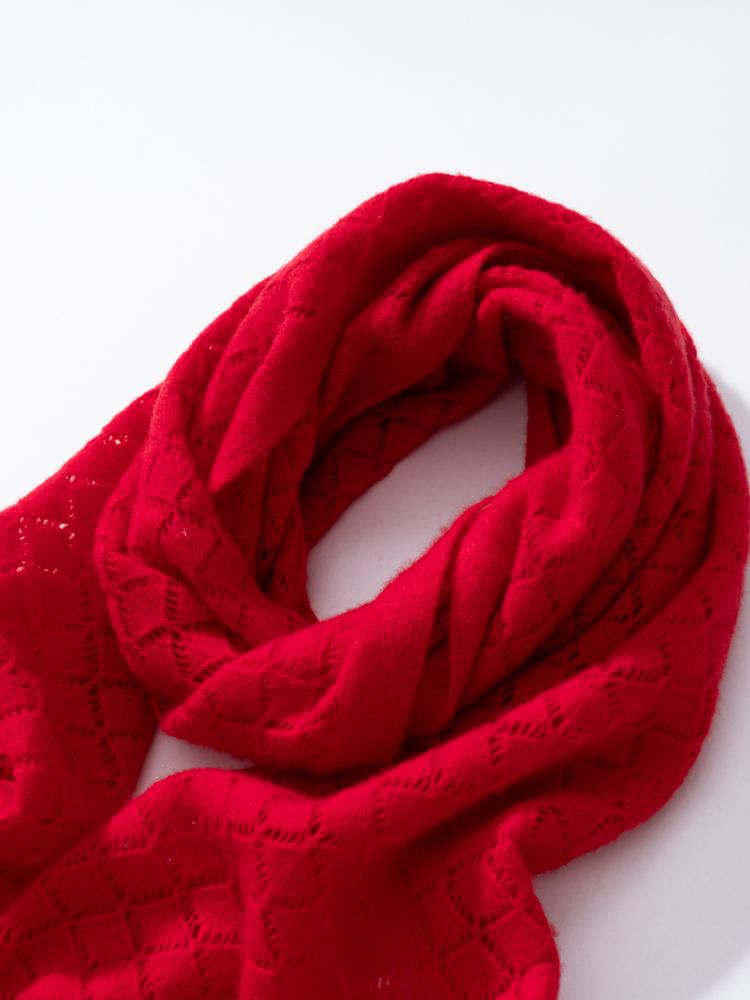 Women Wool Cashmere Openwork Scarf Pashmina Simple Big Scarves Wrap Shawl Men Cashmere Light-thin Outer Wraps Hijab