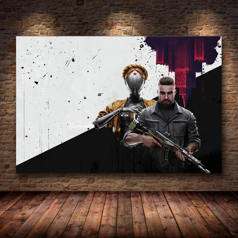 Atomic Heart Poster Print Canvas Painting Room Decoration Video Game Decor Painting Bedroom Game Room Decoration Wall Decor